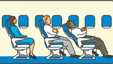 illustration showing different reclining angles of people